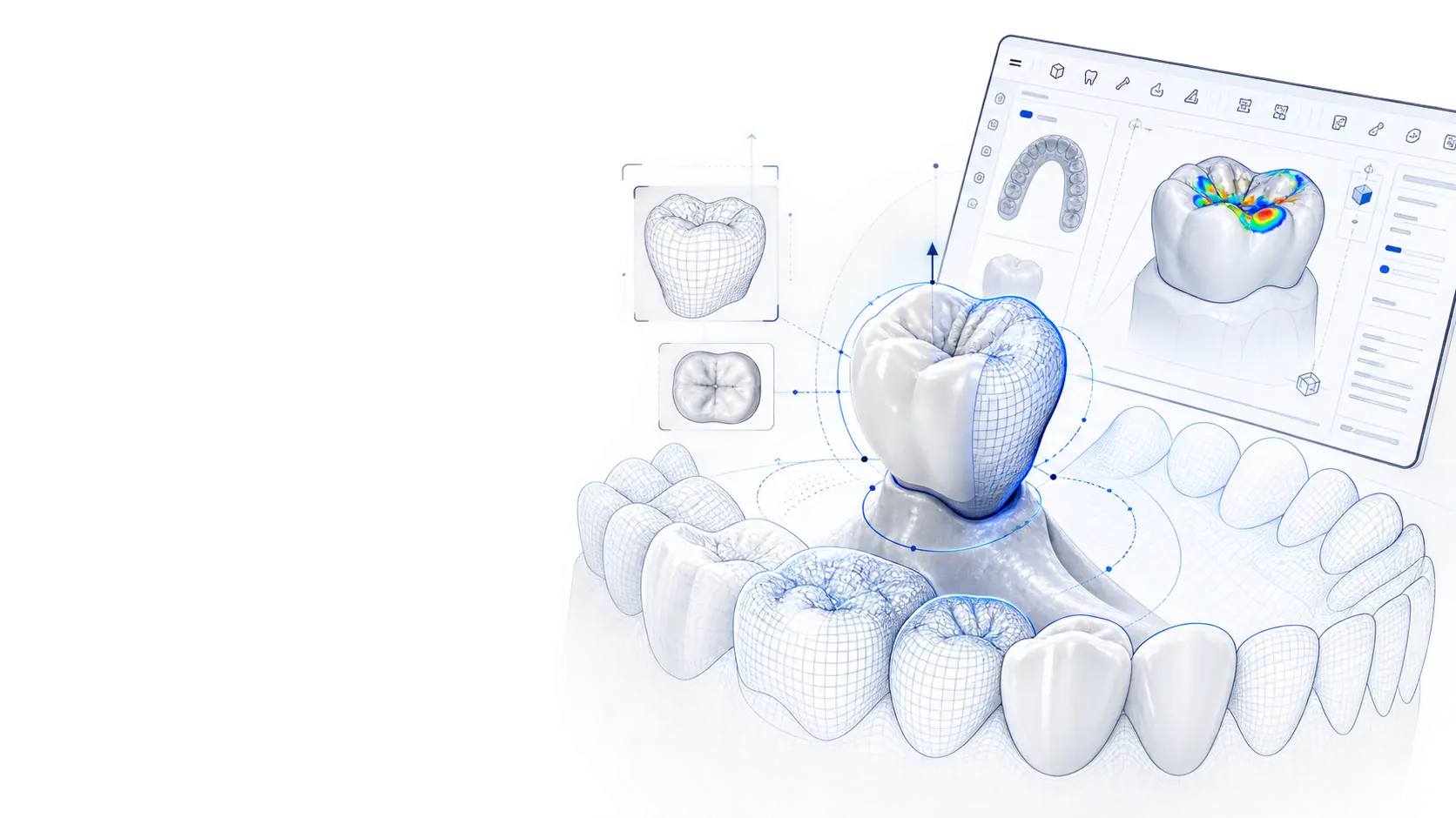 CAD yazılımında dijital restorasyon tasarımı